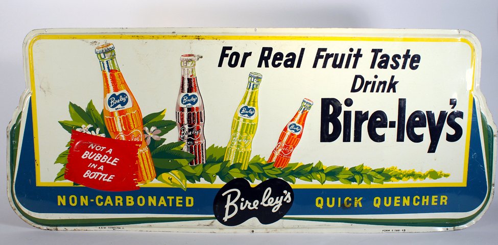1948 Drink Bire-Ley's Quick Quencher Metal Sign (1 of 1)