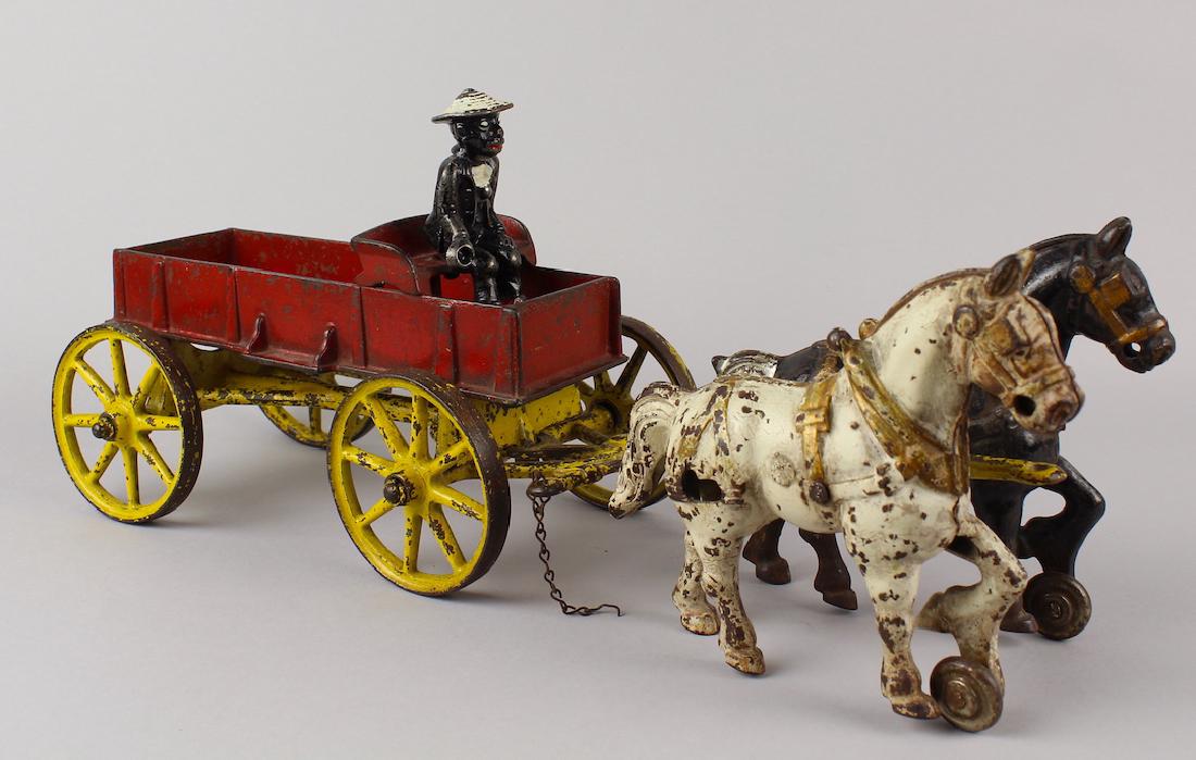 Kenton Horse Drawn Wagon & Black Driver (1 of 3)