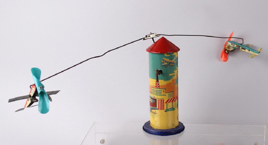 1930s Tin Wind Up Airplane Toy (1 of 4)