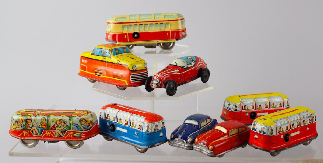 Marx Racer & German Technofix Trolleys & Cars (1 of 2)