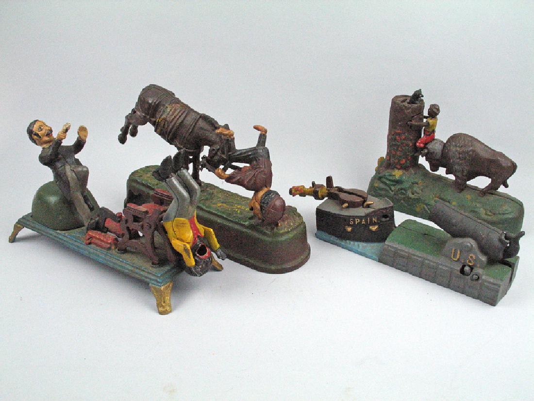 Book Of Knowledge Bank Cast Iron Lot, 4 (1 of 2)