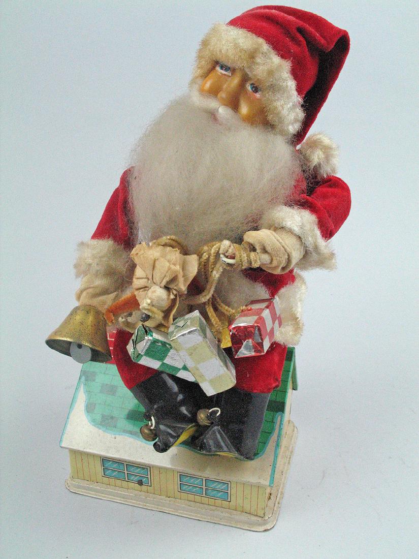 Alps Batt Op Santa Works Tin Litho Japan (1 of 3)