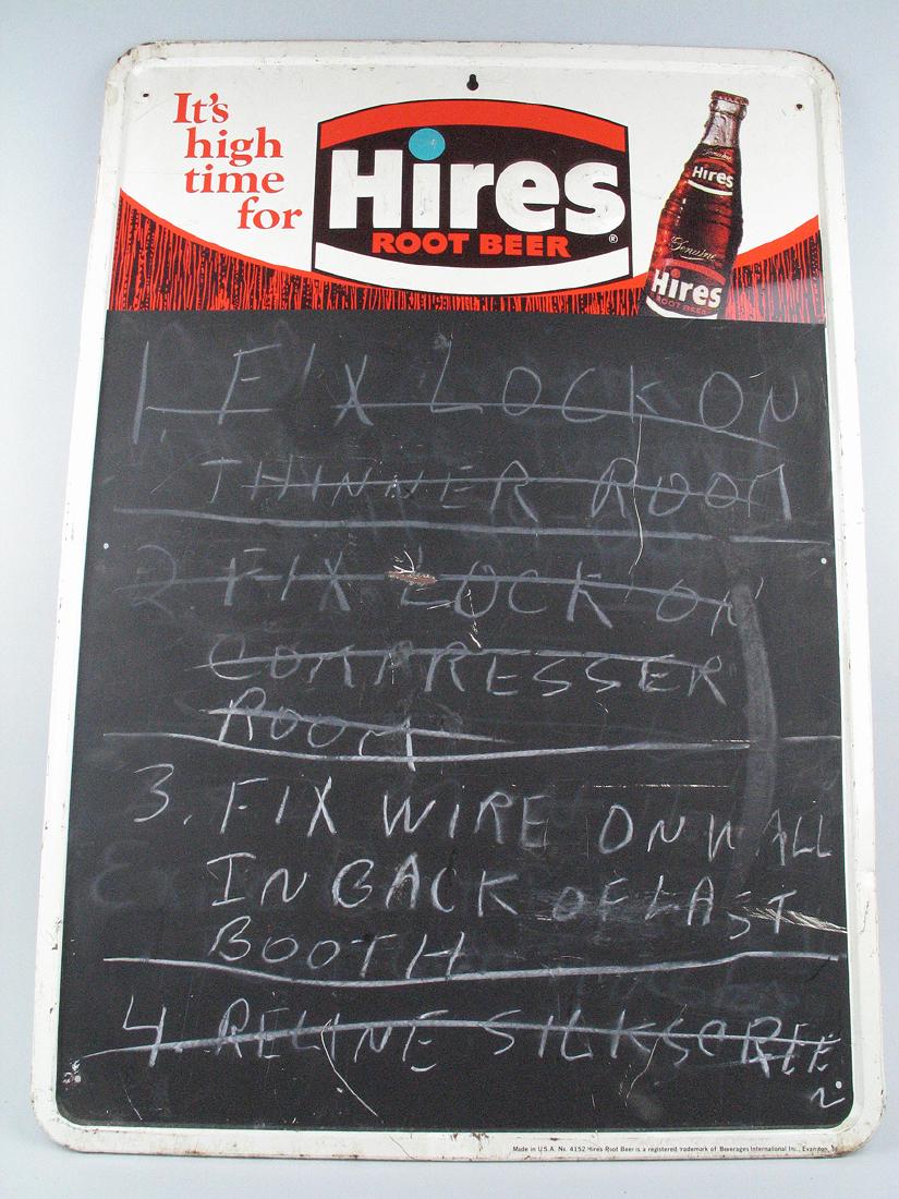 Hires Root Beer Sign, Tin Litho (1 of 2)