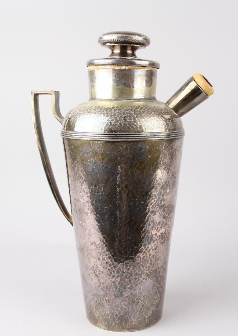 Hammered Silver Coffee/Tea Pot British (1 of 3)