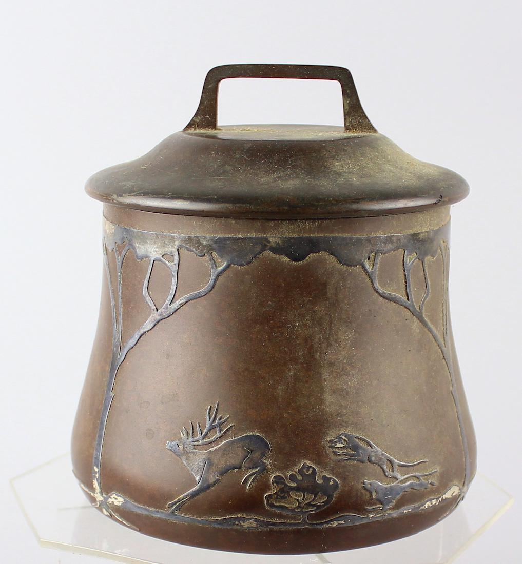 Art & Crafts Heintz Bronze Humidor (1 of 4)