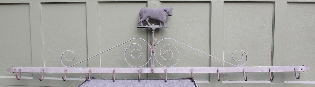 Butcher Shop Meat Rack, Mfgd By Gus V. Brecht, Butcher