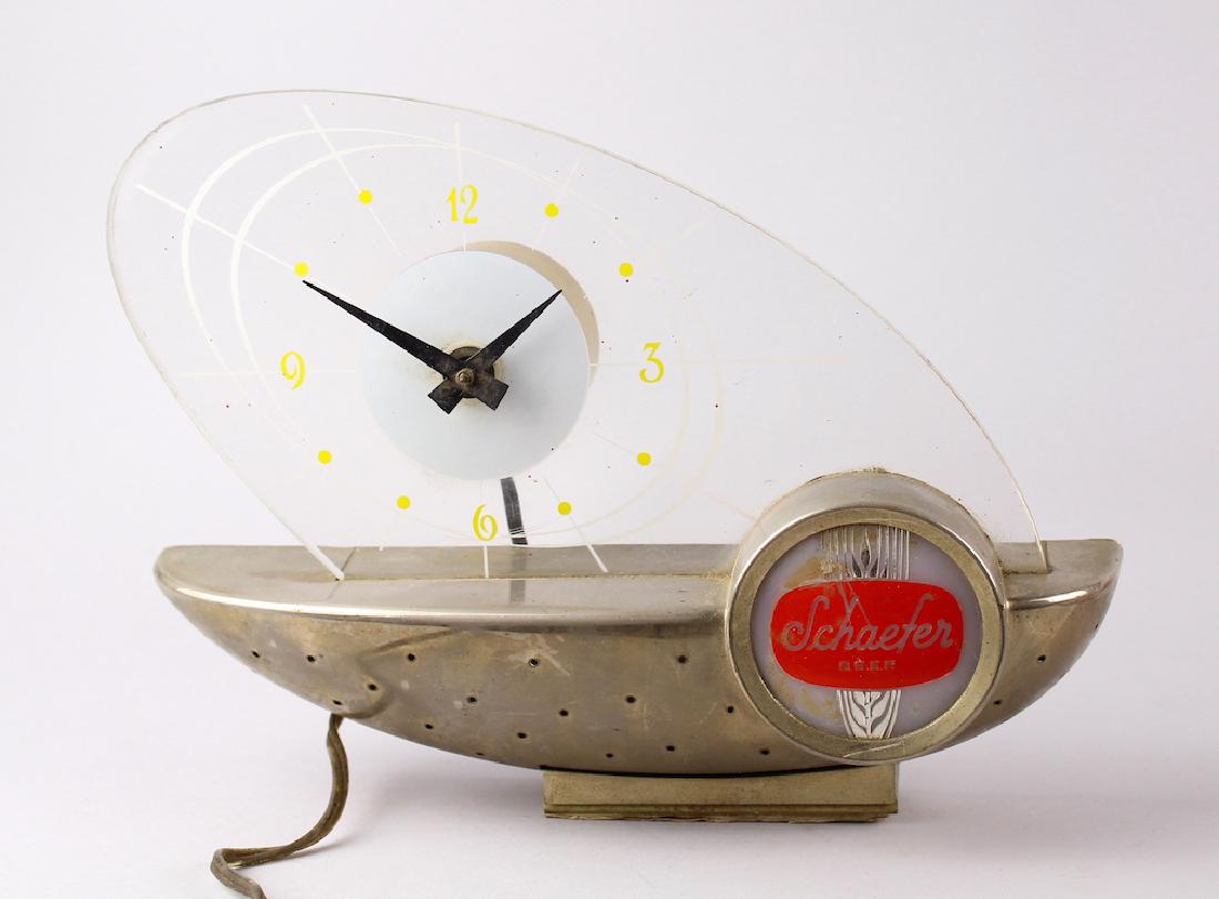 Schaefer Beer Mid Century Advertising Clock (1 of 3)