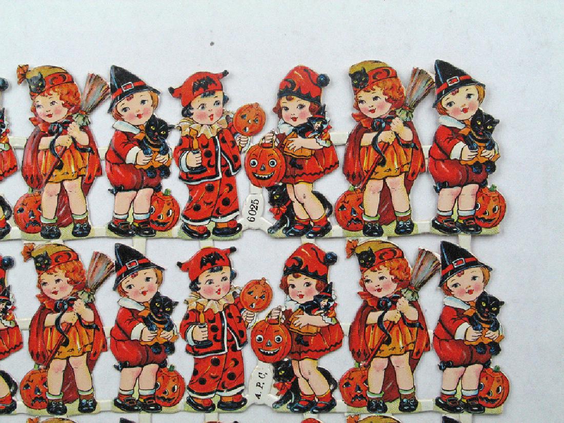 Early German  Halloween Die Cut Decoration 1930's (1 of 2)