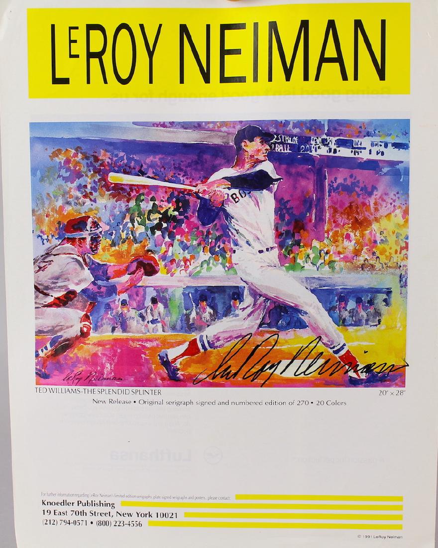 Leroy Neiman Signed Litho Baseball (1 of 1)