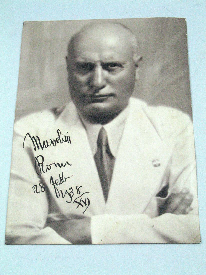 Benito Mussolini Signed Photograph 1938 (1 of 2)