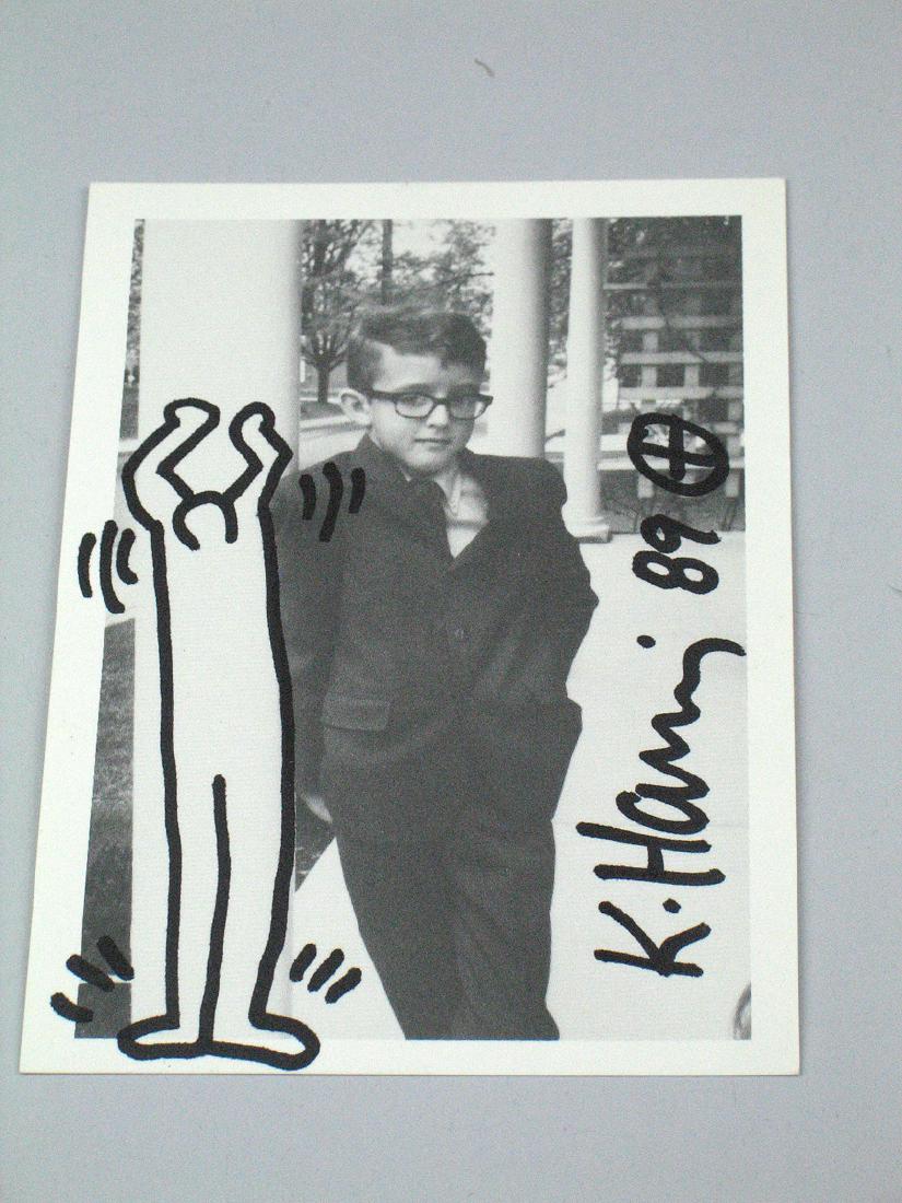 Keith Haring Signed Postcard (1 of 3)
