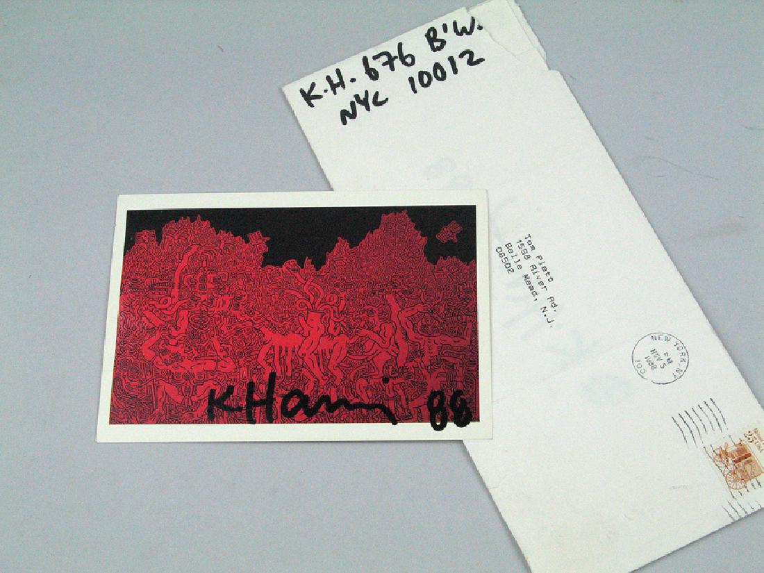Keith Haring Signed Postcard (1 of 3)