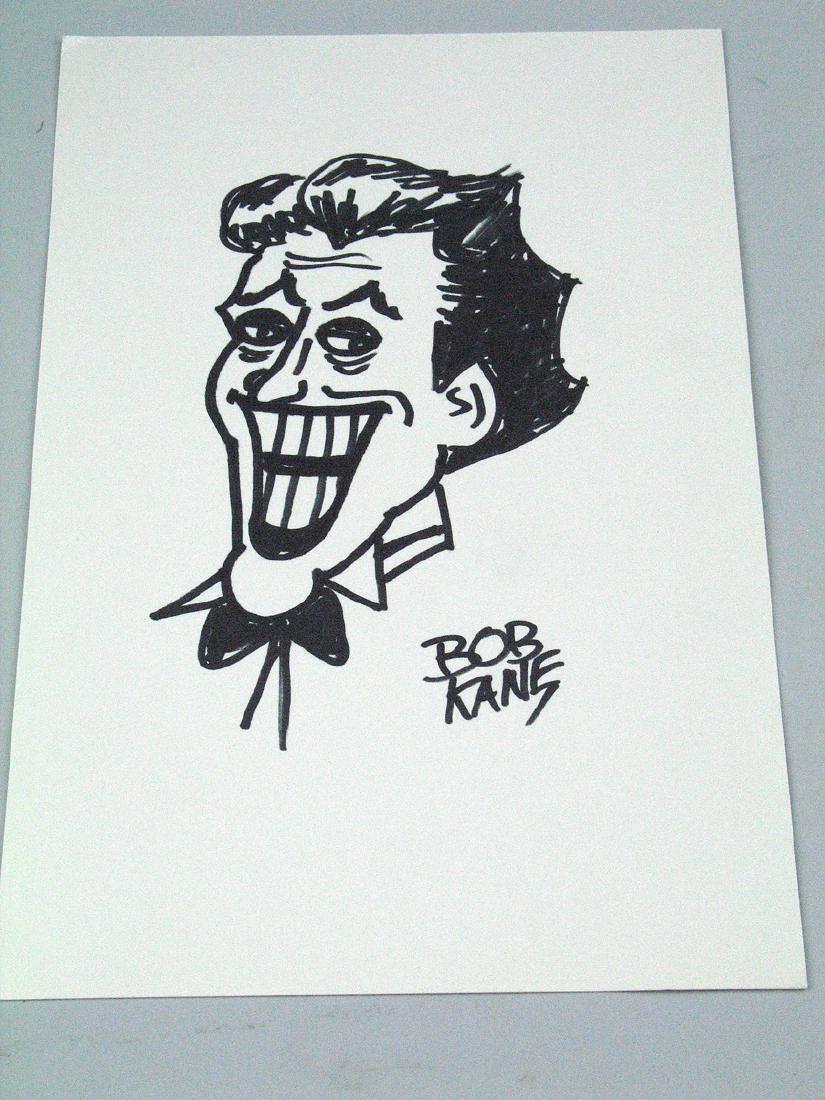 Bob Kane Batman, Joker Signed Art (1 of 2)
