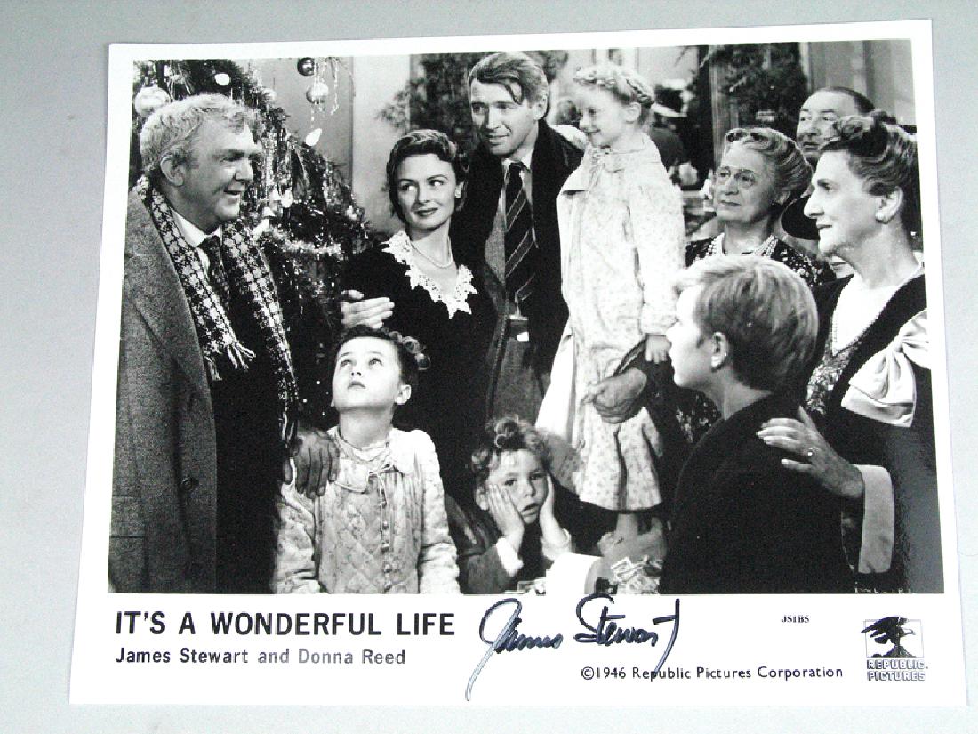 Jimmy Stewart It's a Wonderful Life Autograph (1 of 2)