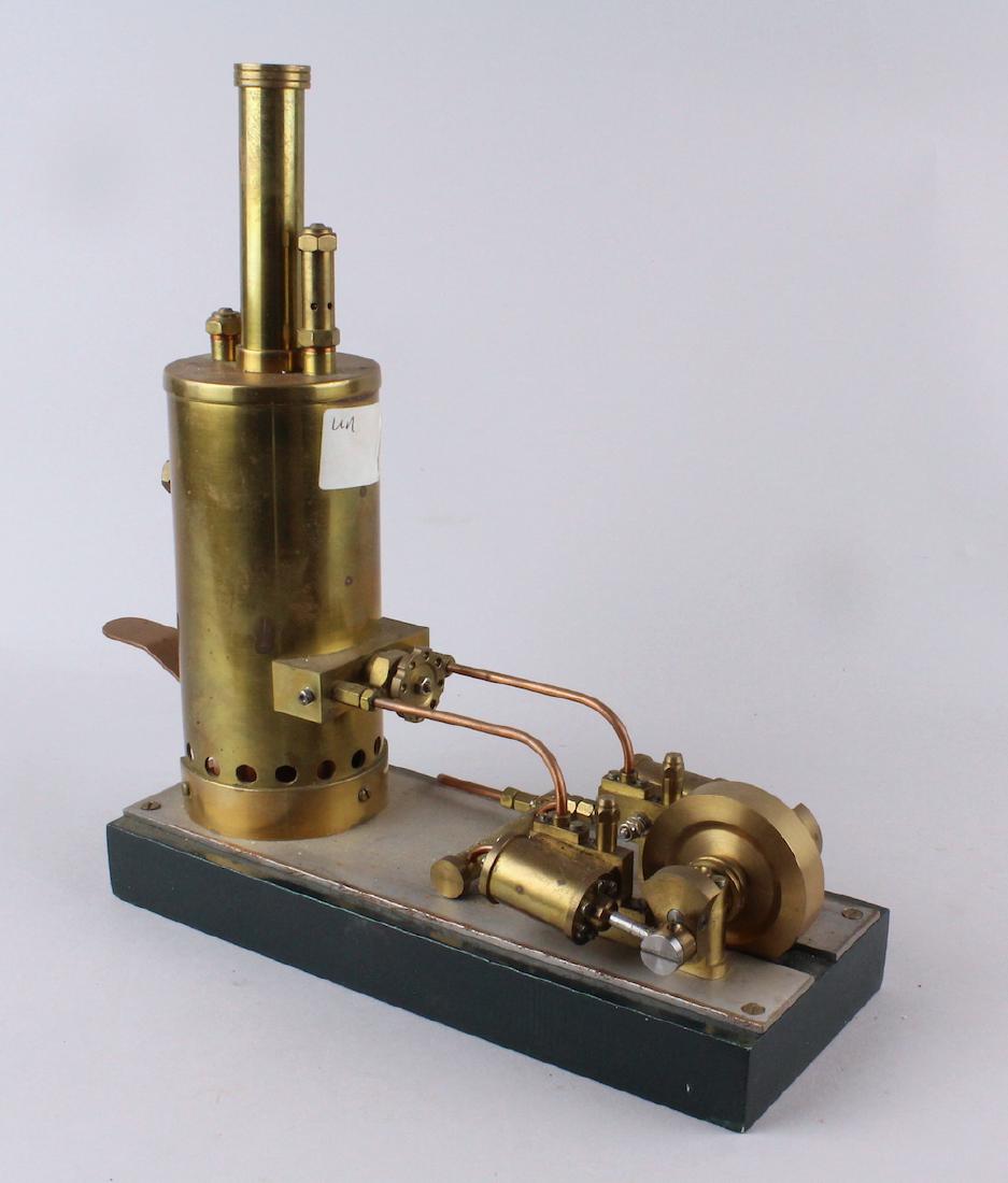 Solid Brass Live Steam Engine High Quality (1 of 4)