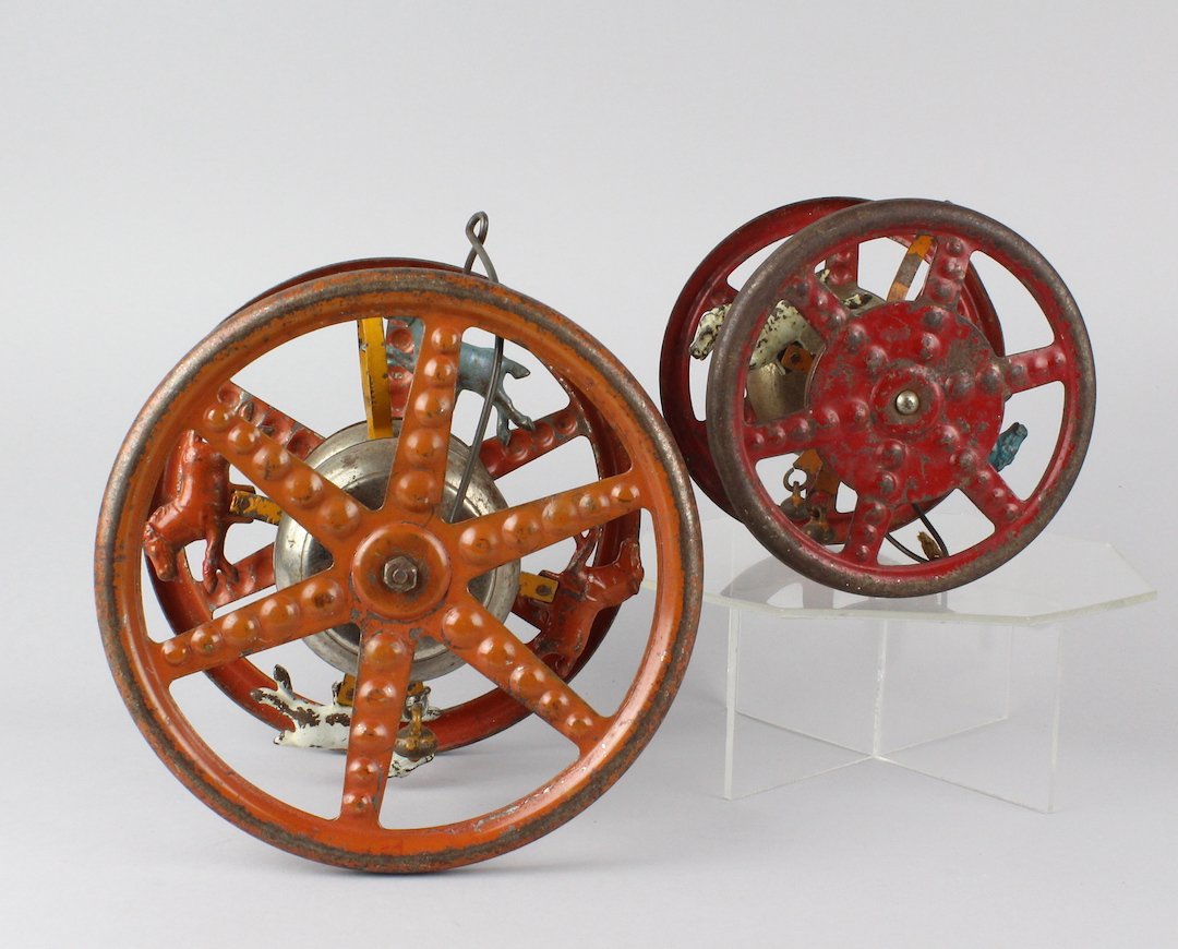 1900s Cast Iron Bell Toys with Horses Ives/Stevens (1 of 5)