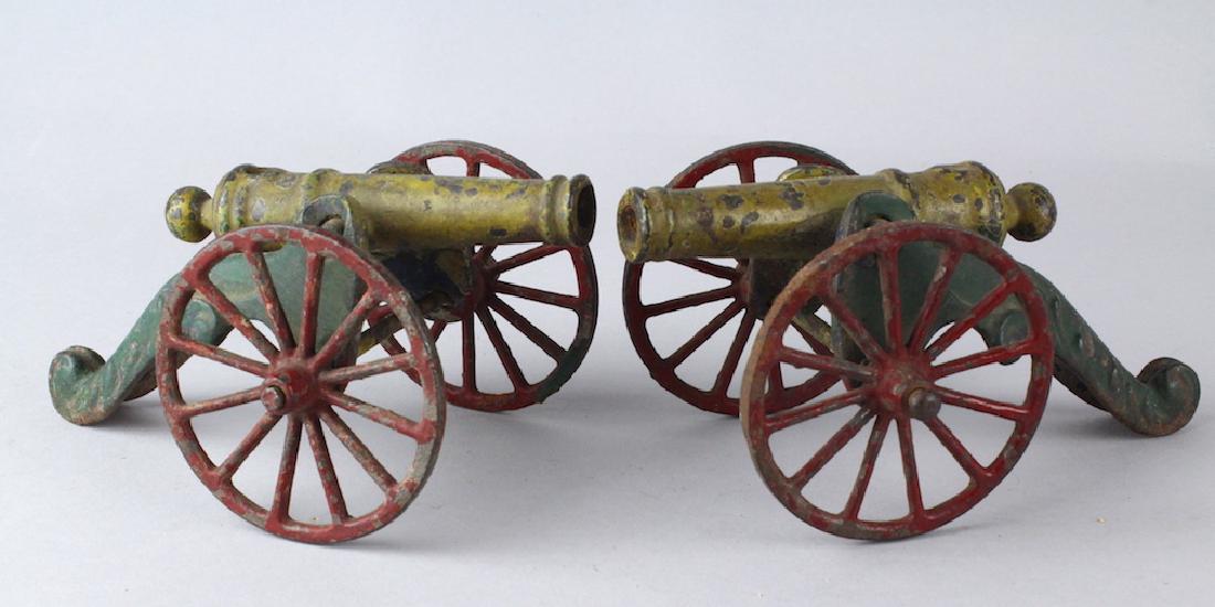 1900s Ives Ornate Cast Iron Cannons (1 of 4)