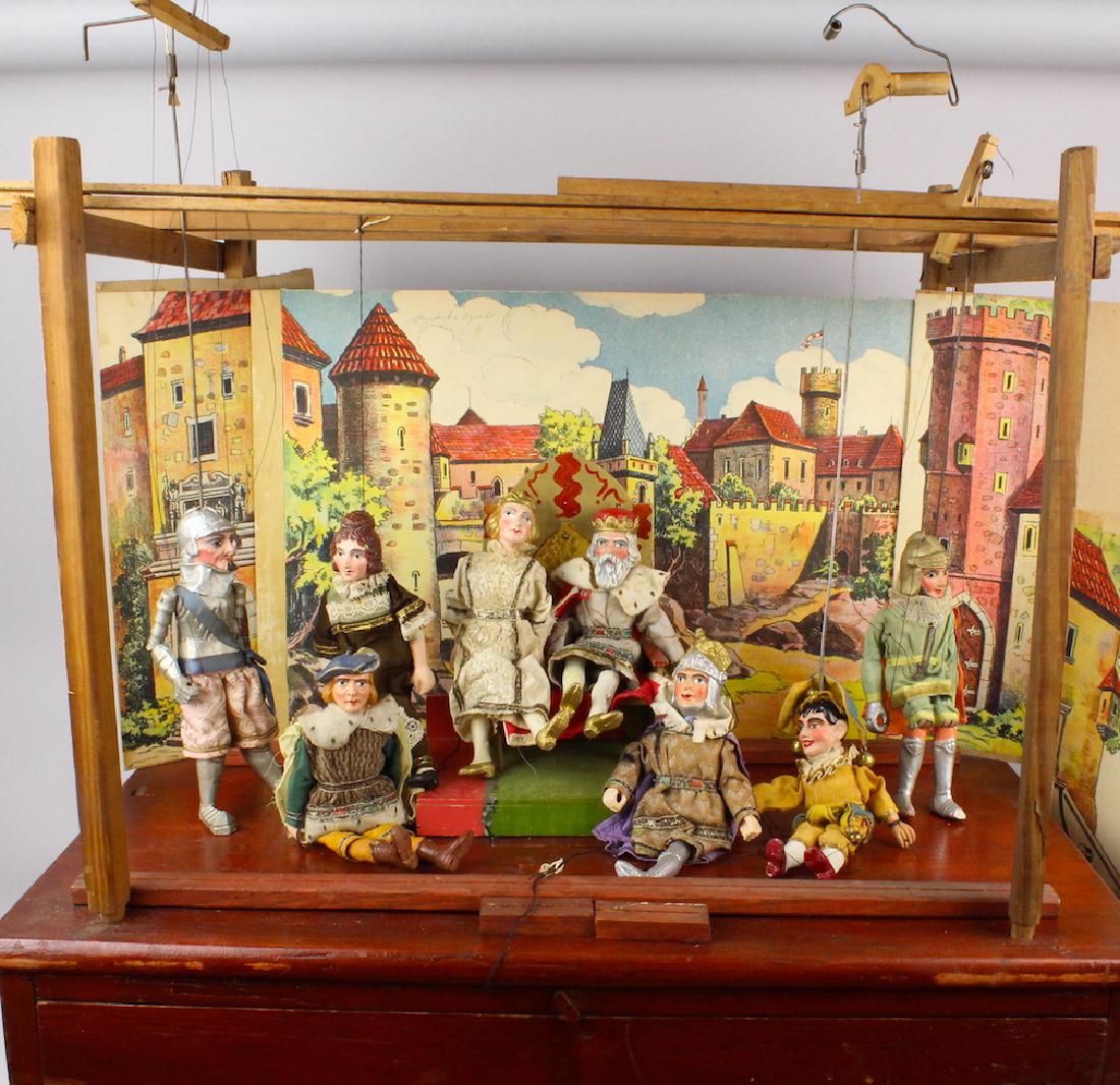 1900s Marionette Theater & Marionettes &Backdrops (1 of 9)