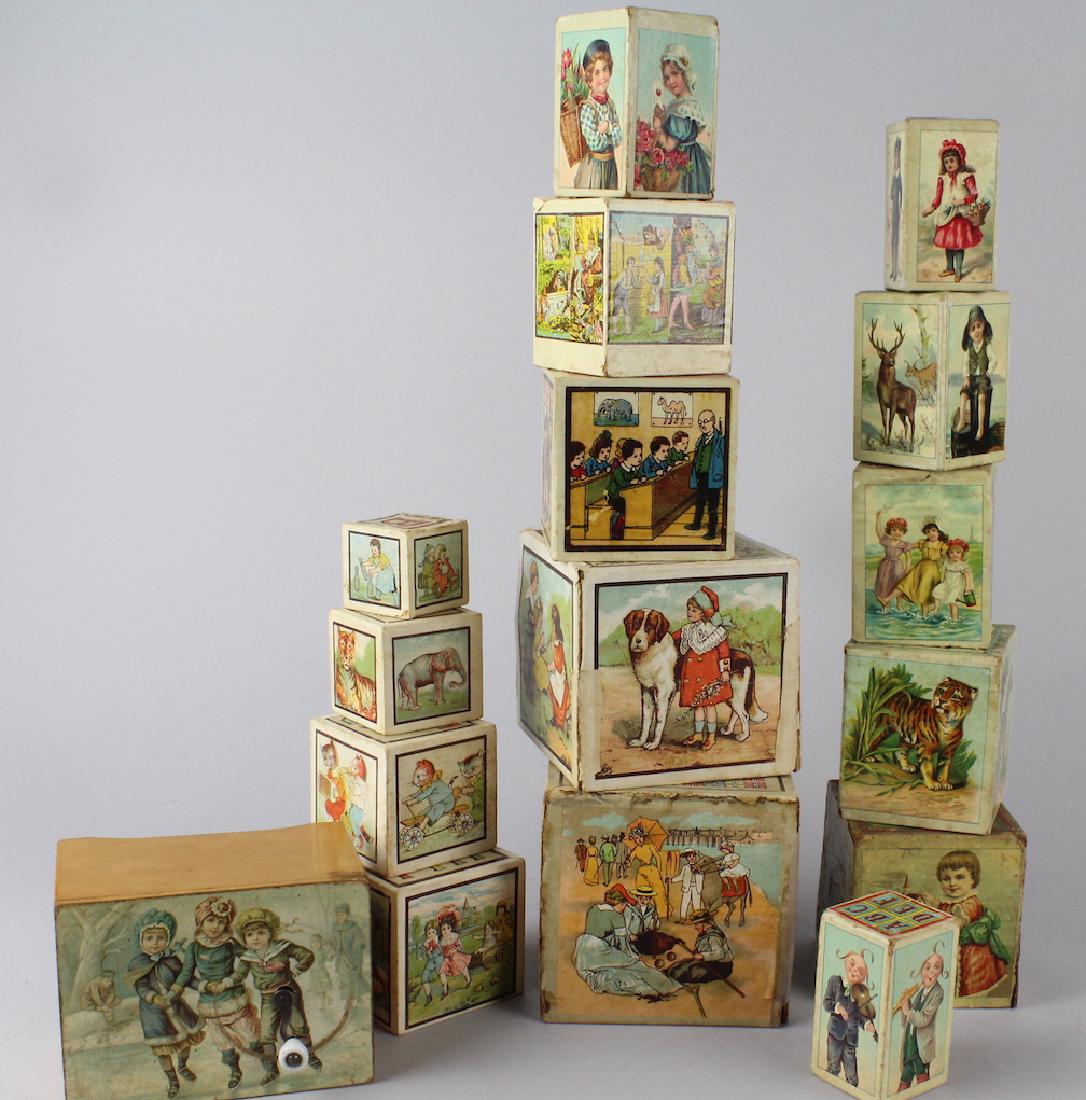 Stacking Blocks Child Themes etc. Paper litho over 100 (1 of 3)