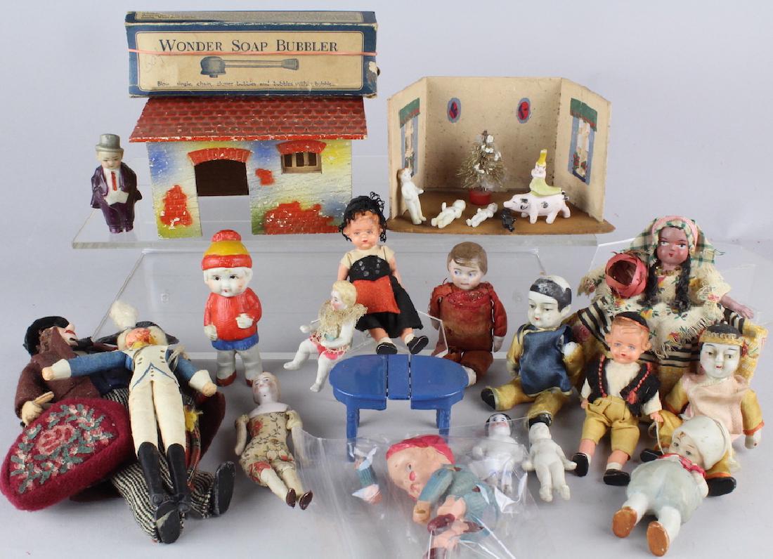 Bisque Doll Lot and Other Dolls (1 of 2)