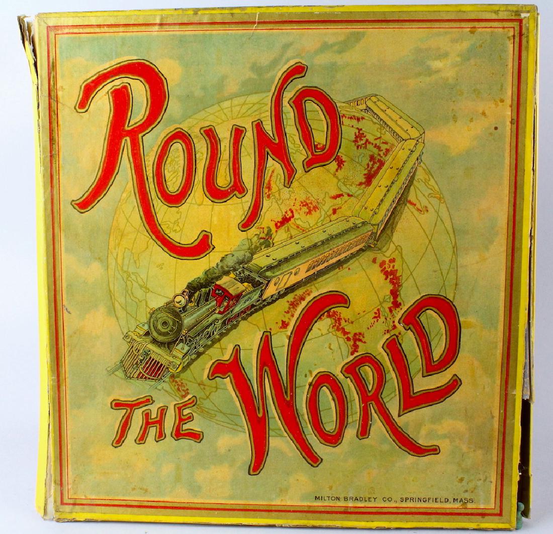 1900s Milton Bradley Round The World Game & Wide World (1 of 4)