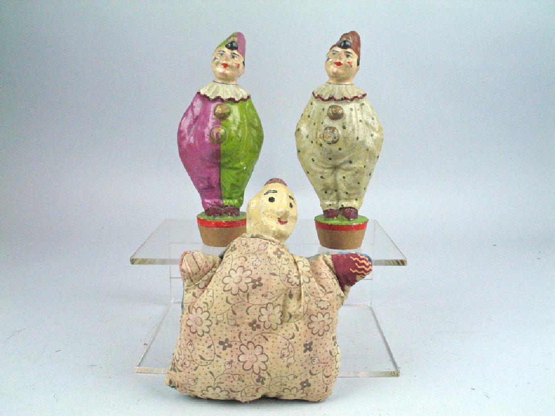 Schoenhut Composition Clown Bottle Stop Lot (1 of 3)