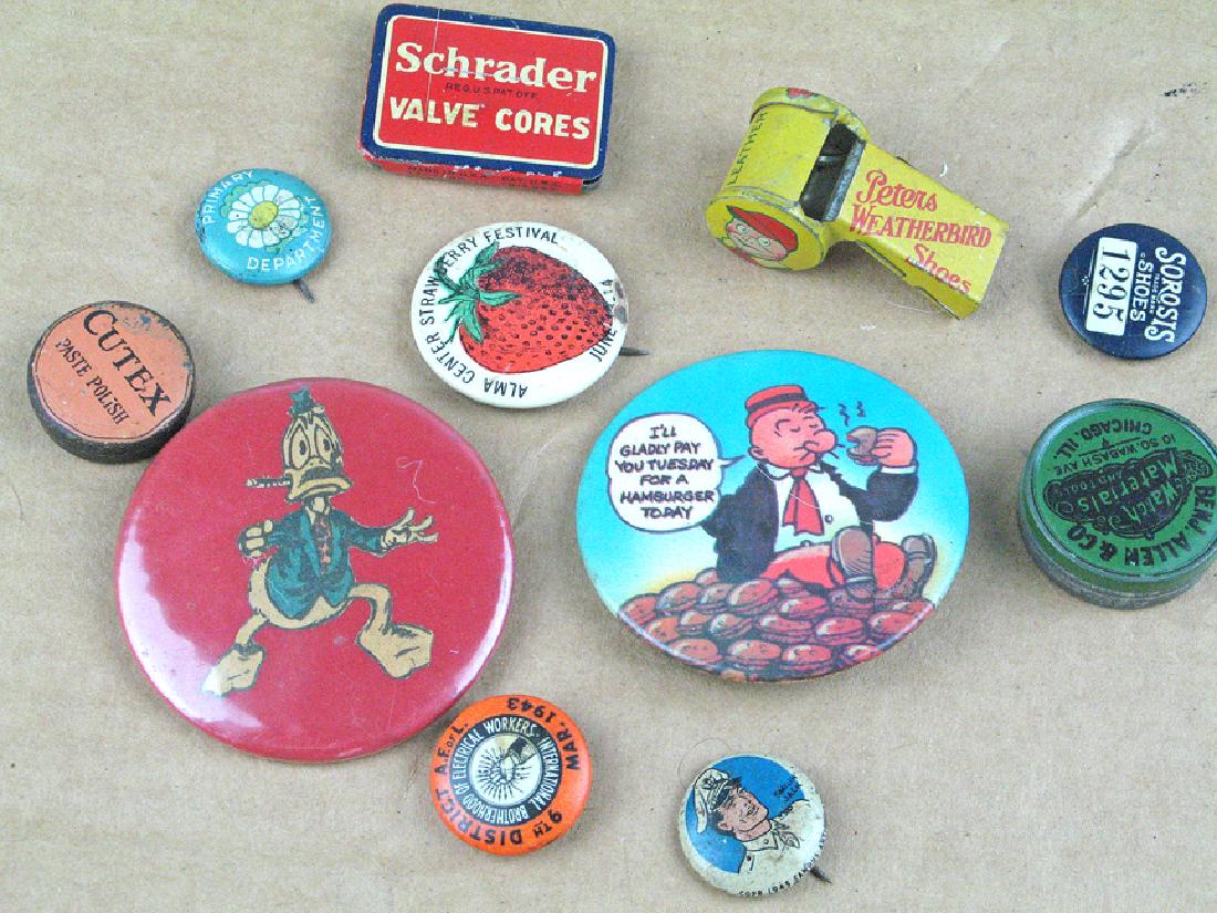 Antique Advertising Pinbacks Lot (1 of 1)