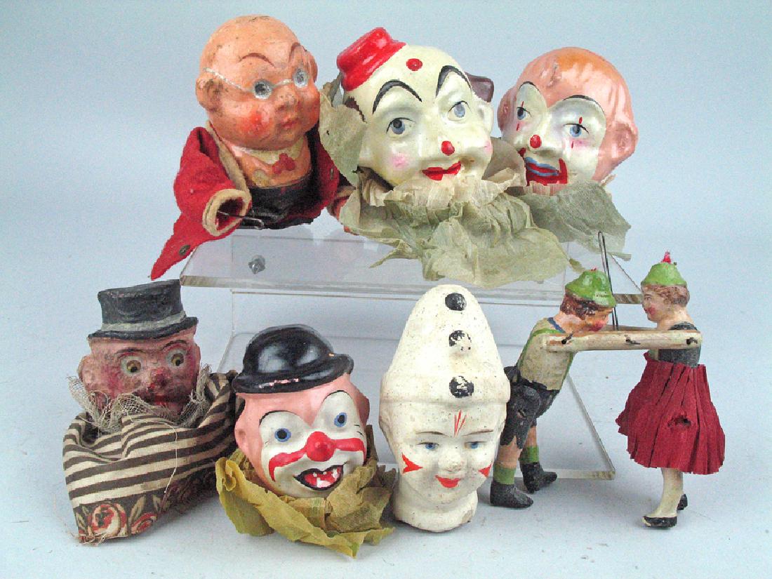 German Composition Doll Head Lot, 7 (1 of 3)