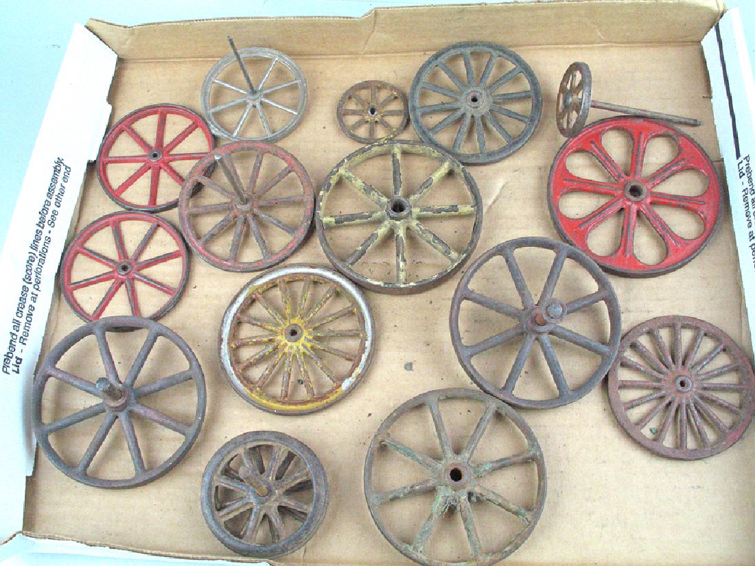 Cast Iron Wagon Wheel Lot Kenton, Ives (1 of 1)