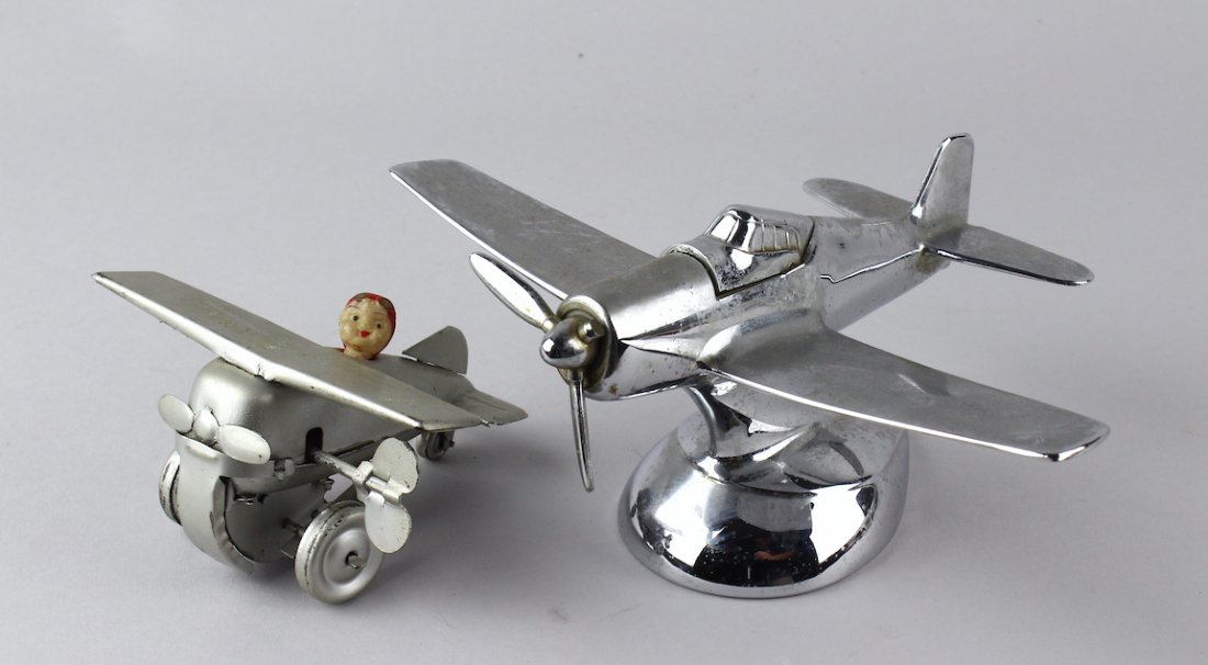 1930s Airplane Cigarette Lighter & Rollover plane (1 of 5)