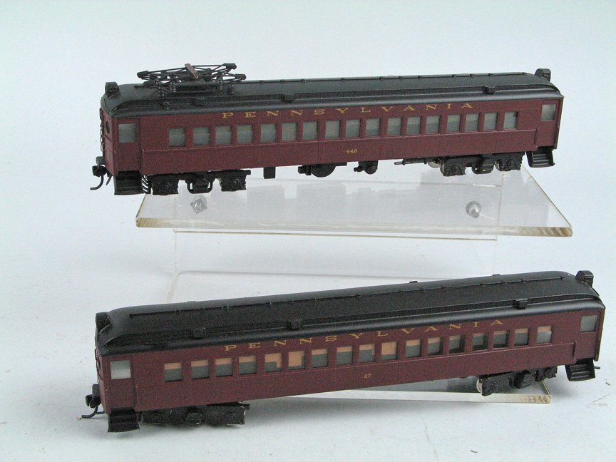 Alco Japan PRR HO Railroad MP54 Set Ex: Alco Japan PRR HO Railroad MP54 Set Ex, 2 cars , box