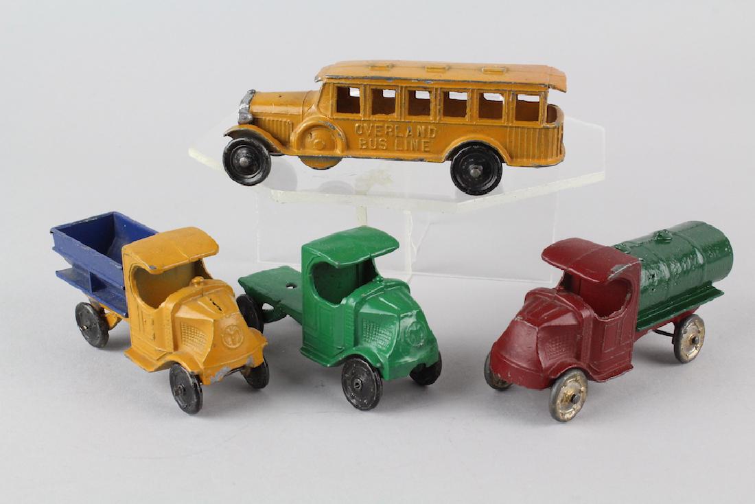 1930s Tootsietoy Mack Trucks and Bus (1 of 3)