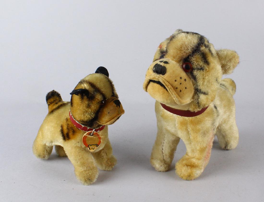 Steiff Dogs: Steiff Dogs. Vintage bulldogs.