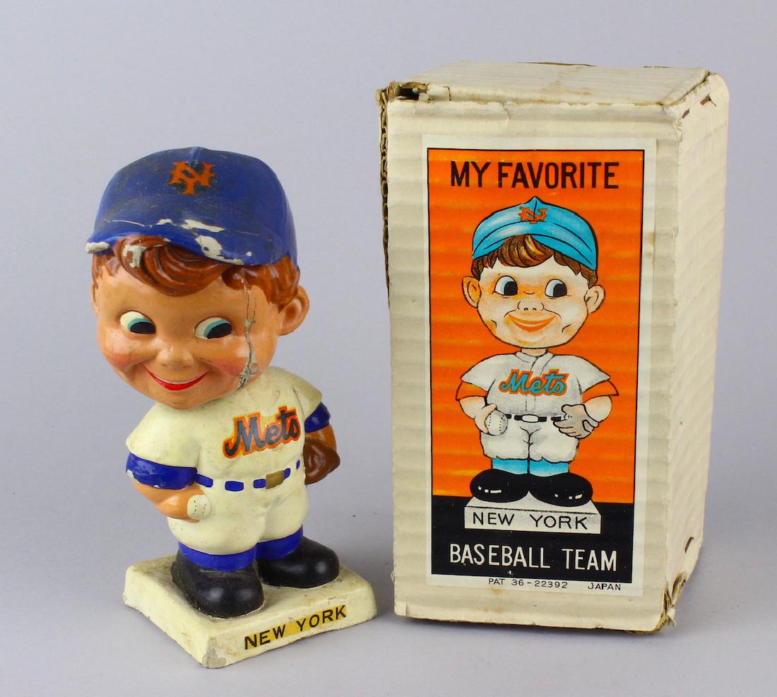 New York Mets Baseblall Nodder in Box (1 of 3)