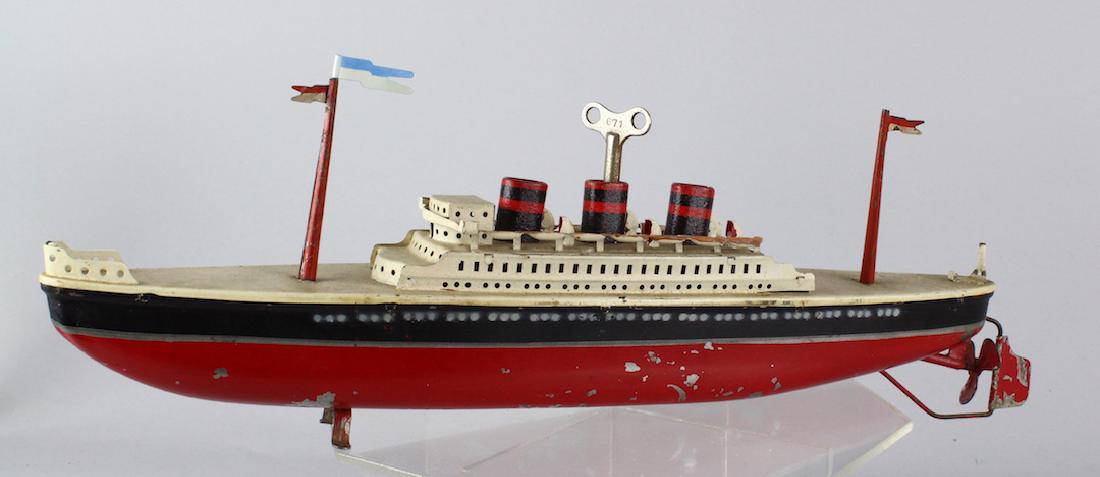 Arnold German Tin Ocean Liner Ship (1 of 3)