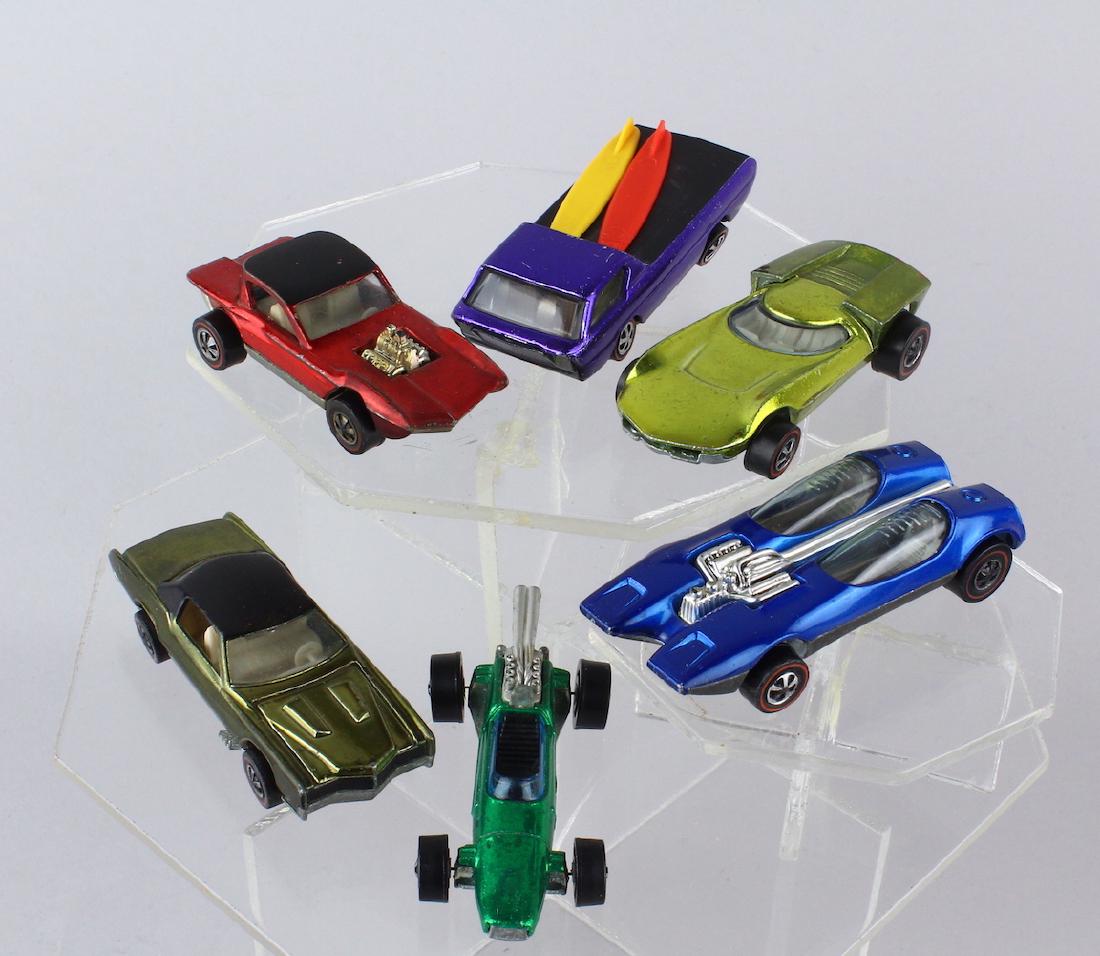Six Hot Wheel Redlines Cars (1 of 2)