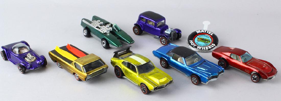 Six Hot Wheel Redline Cars & Johnny Lightning (1 of 3)