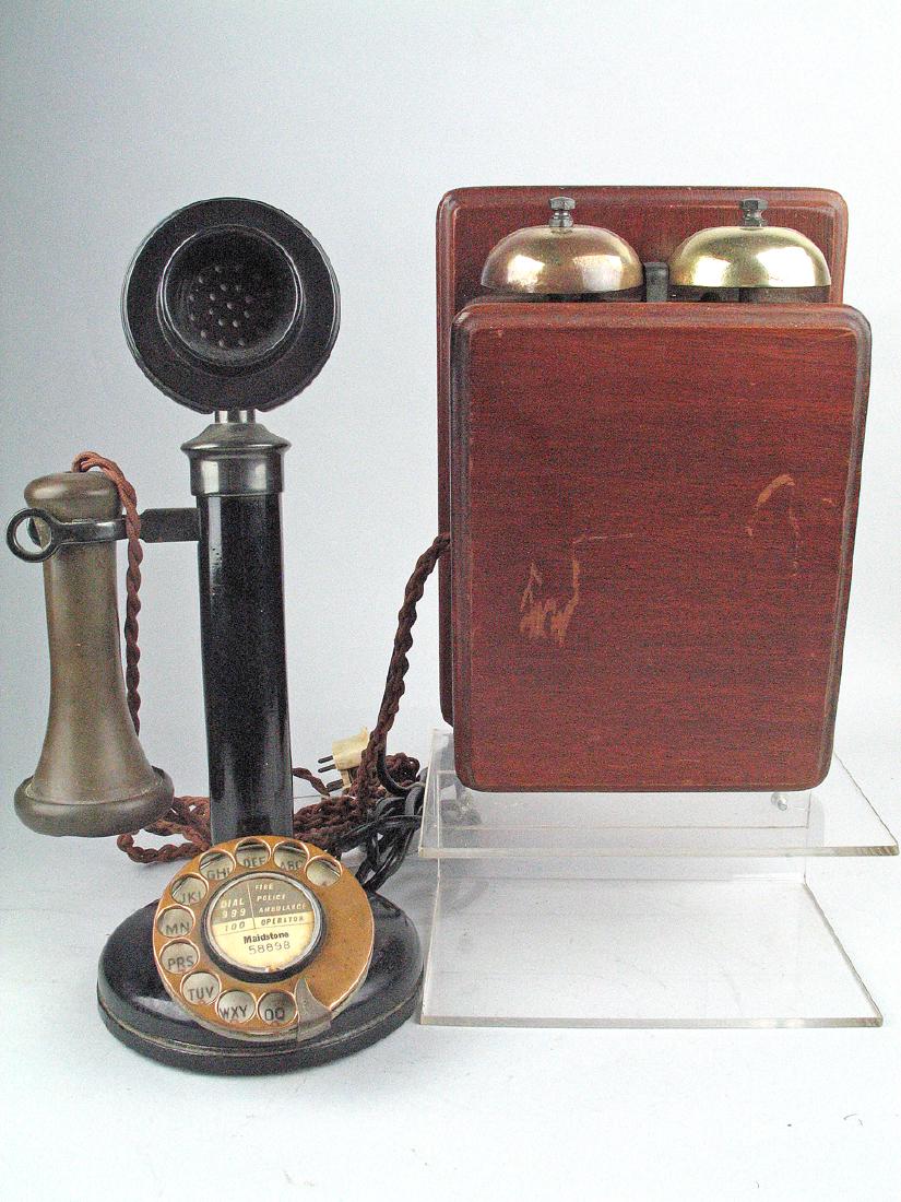 Candlestick Phone and Wall Ringer (1 of 6)
