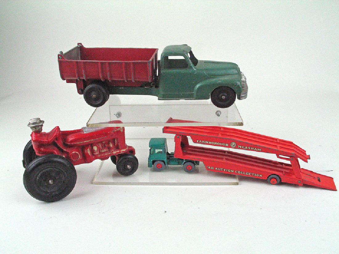 Hubley Kiddietoy Lesney Lot: Hubley Kiddietoy Lesney Lot, 3 cars, 6,8, 10\"