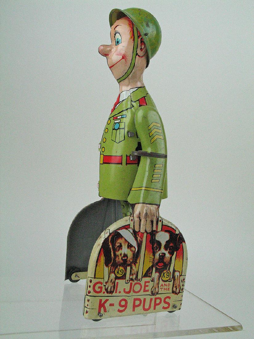 GI Joe K9 Pups Unique Arts Tin Litho Wind Up: GI Joe K9 Pups Unique Arts Tin Litho Wind Up, 10\"