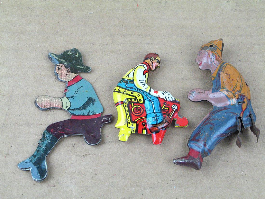 Tin Litho Toy Driver Car Parts Lot Marx, Strauss (1 of 1)