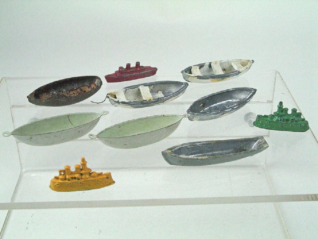 German Tin Lifeboat Toy Part Lot (1 of 1)