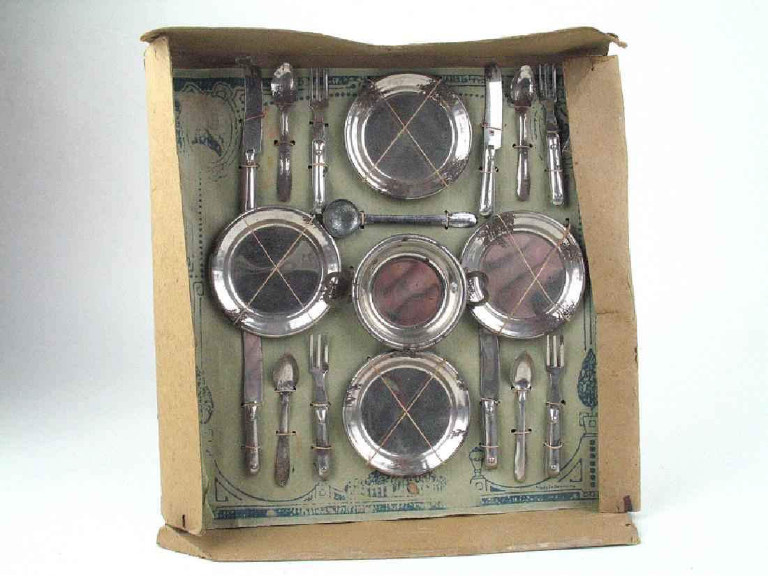 1920's German Tin  Doll House Place Setting Mint (1 of 1)