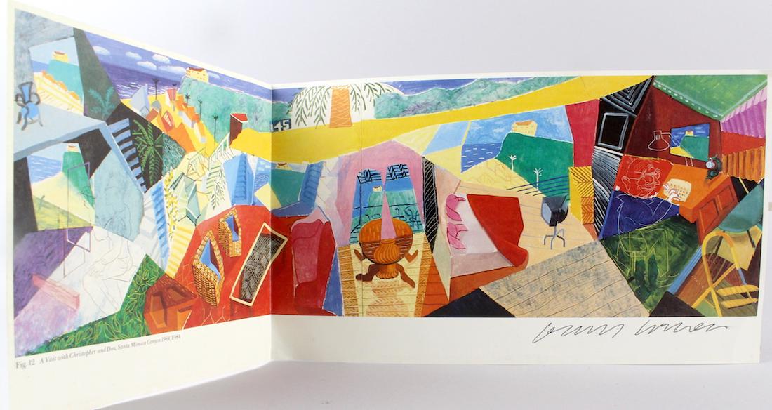 David Hockney Artist Signed Fold Out (1 of 2)