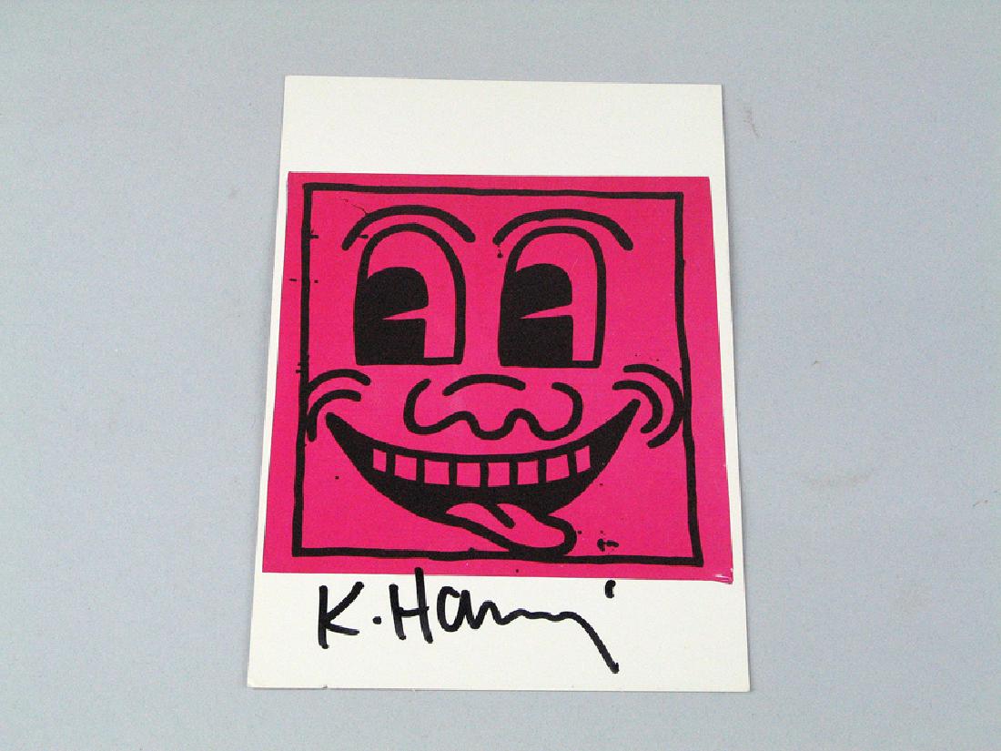 Keith Haring Postcard Signed Boy Howdy (1 of 3)