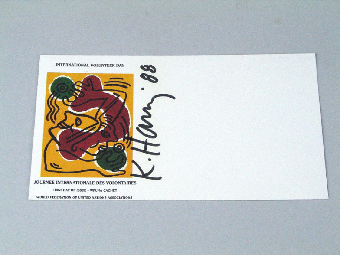 Keith Haring Postcard Signed First Day Card (1 of 3)