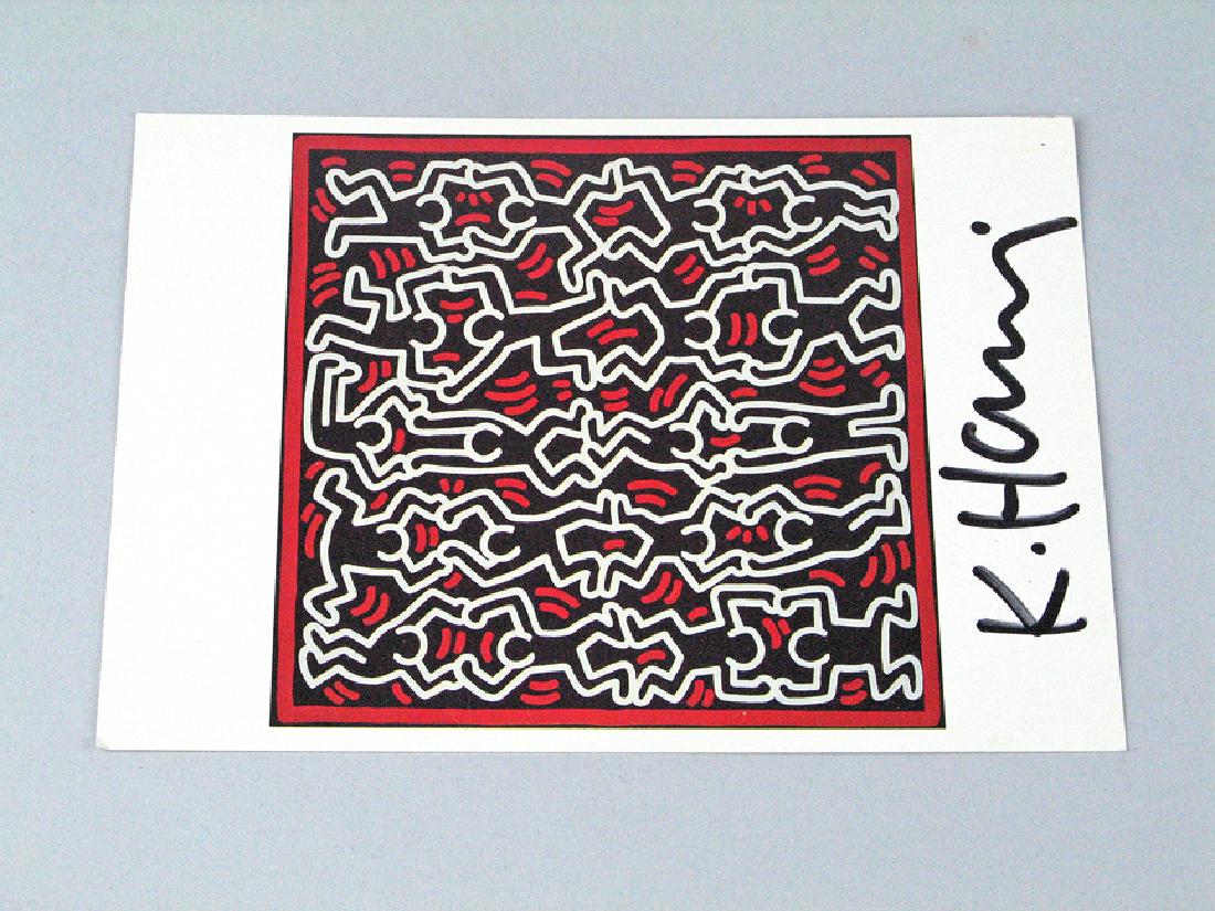 Keith Haring Postcard Signed (1 of 3)