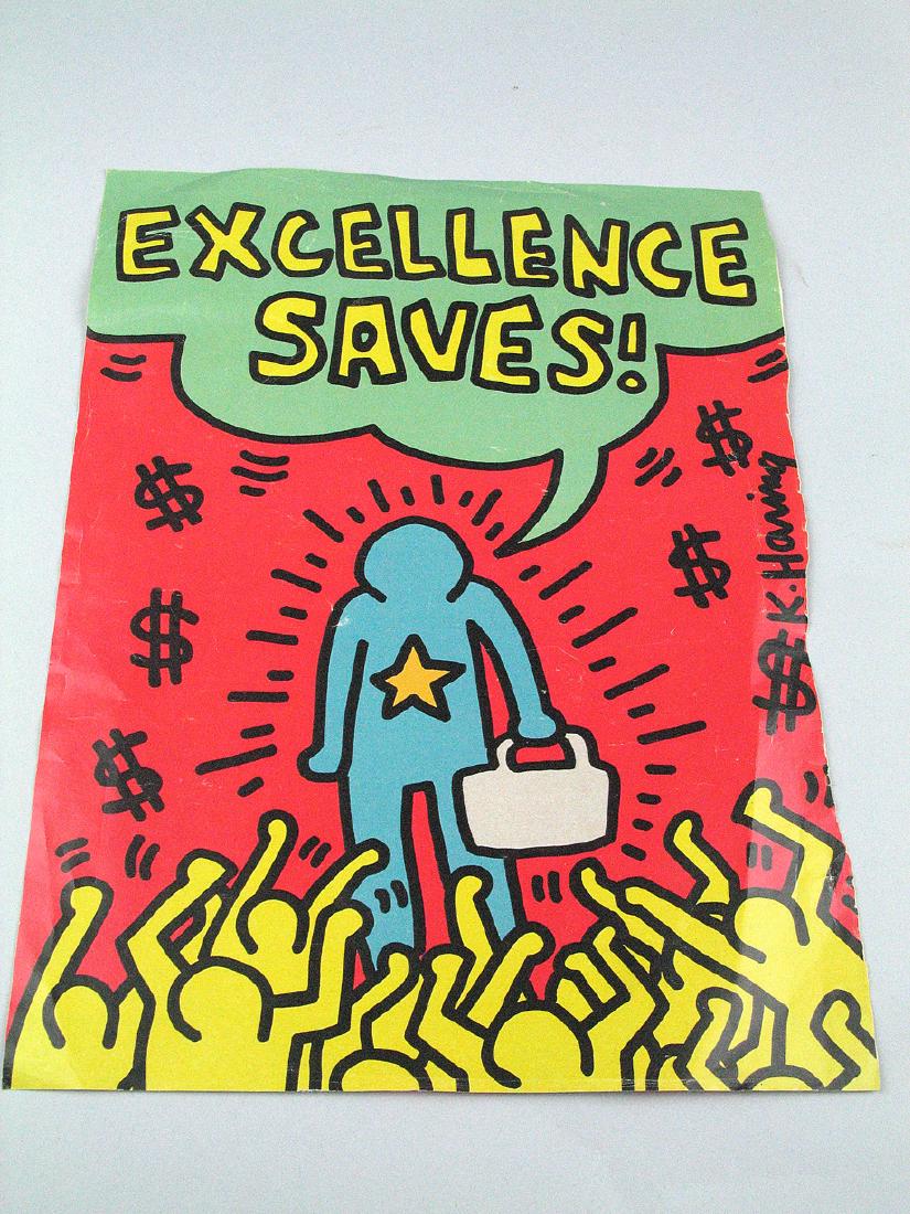 Keith Haring  Signed Magazine Page (1 of 3)