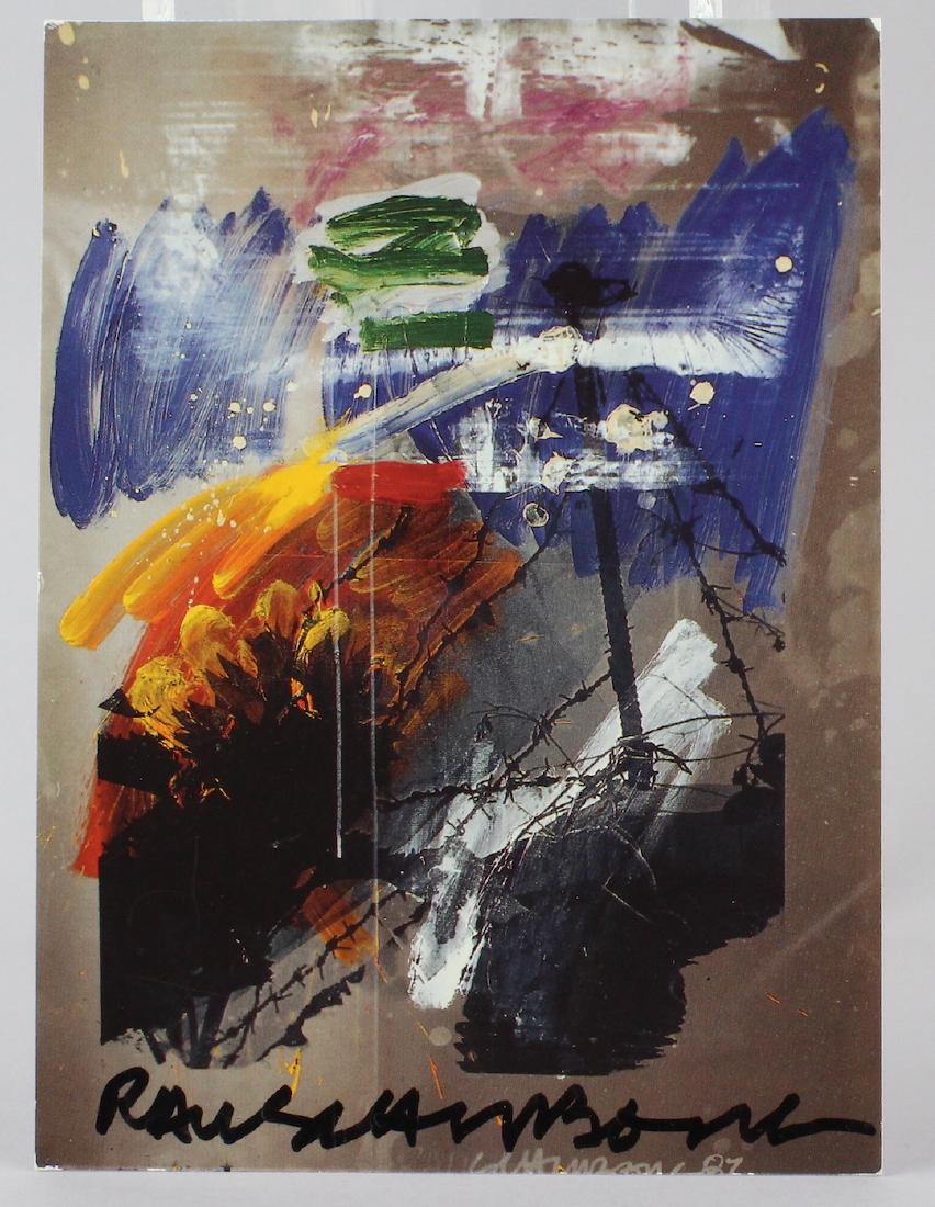 Robert Rauschenberg Artist Signed Litho (1 of 2)