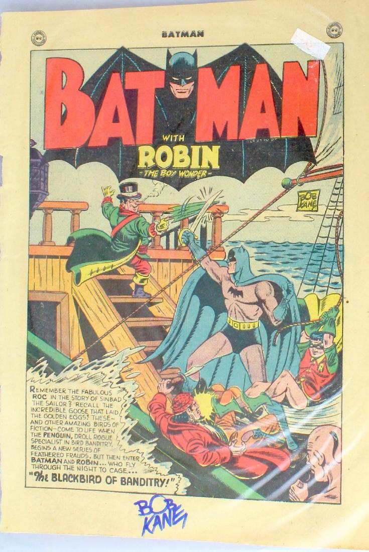 Bob Kane Signed First Page Batman (1 of 1)